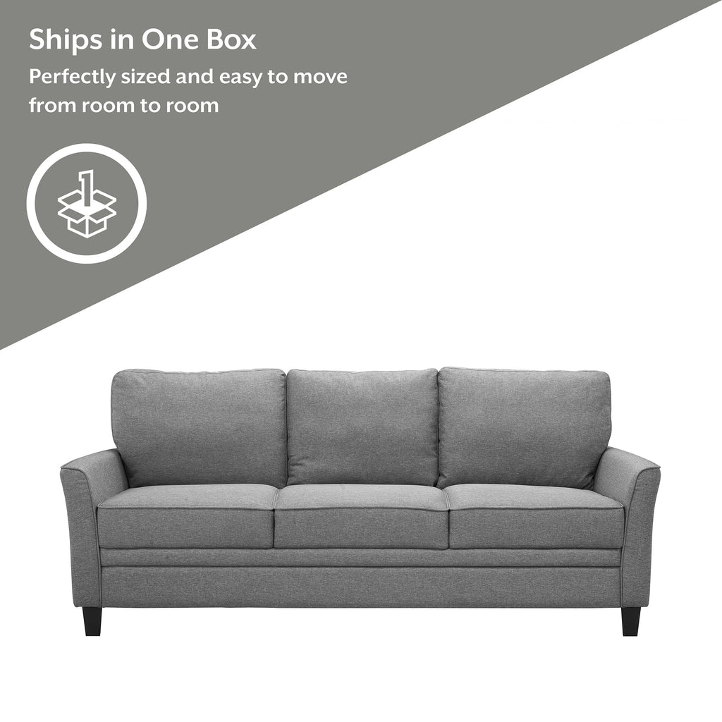 Black 3 Seat Sofa Q140882