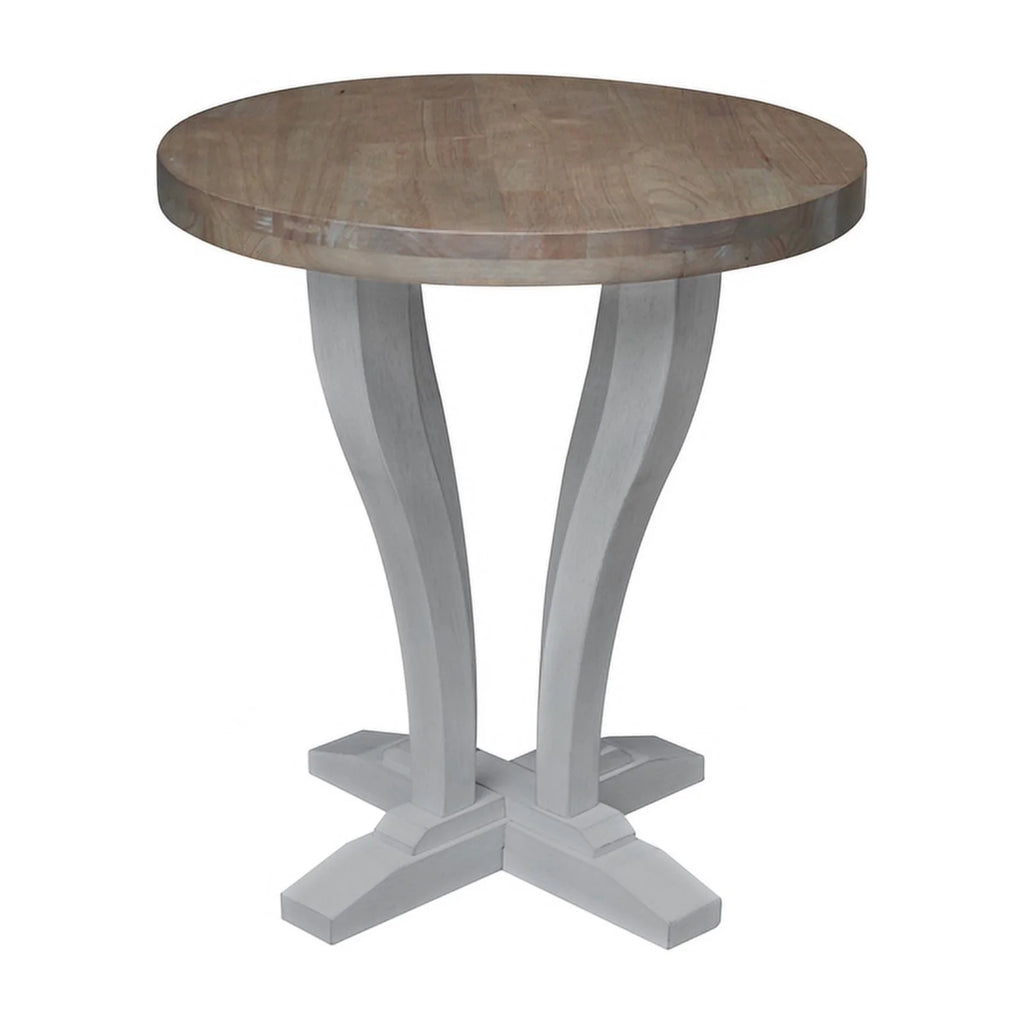 Solid Wood Round End Table W88464