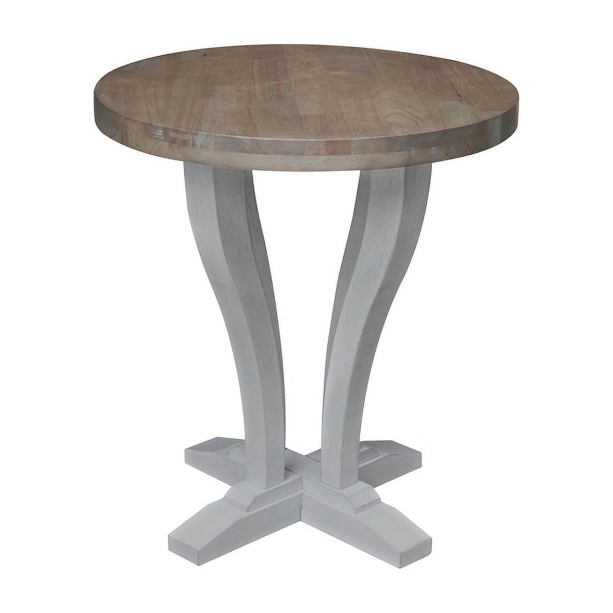 Solid Wood Round End Table W88464
