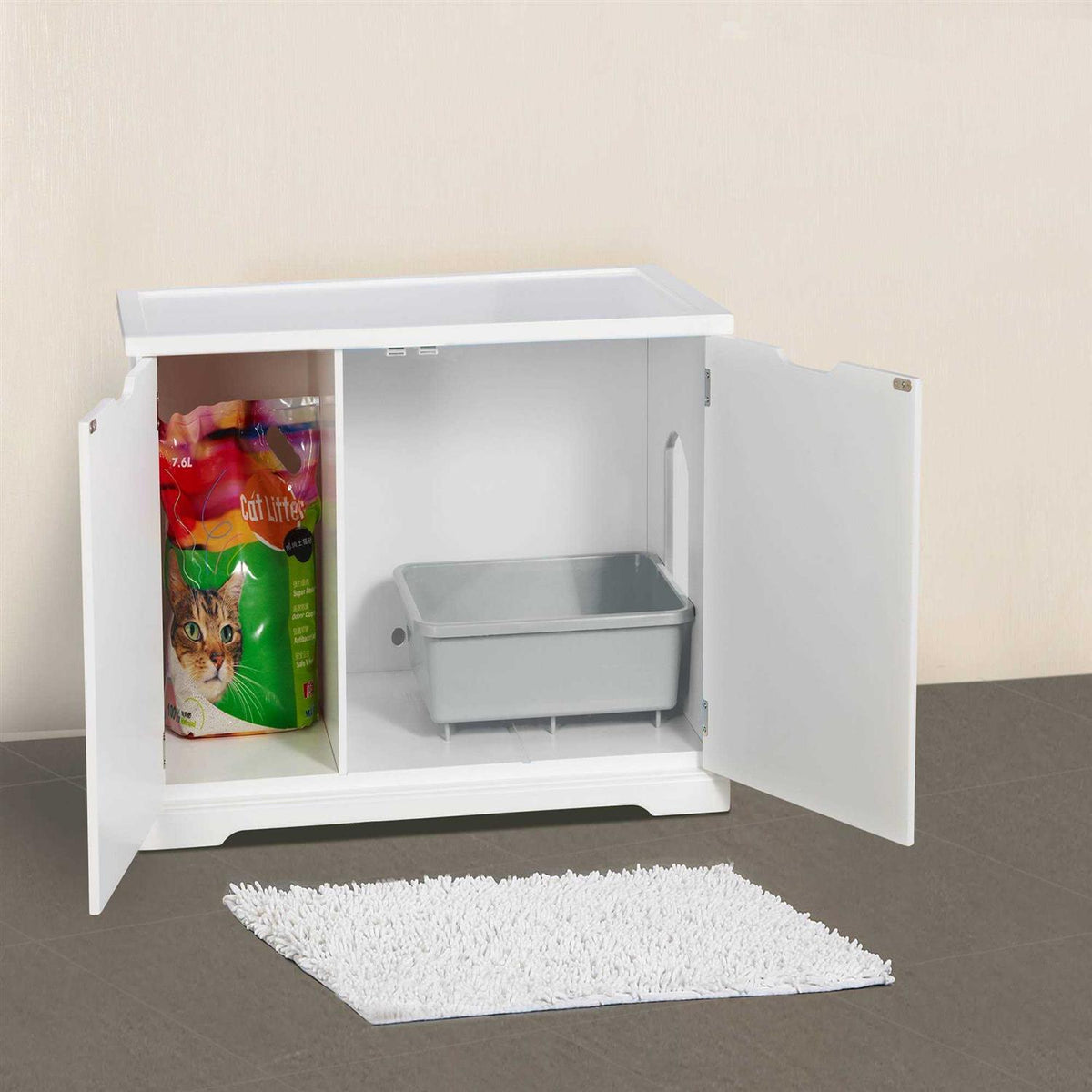 White Cat Washroom Bench W293
