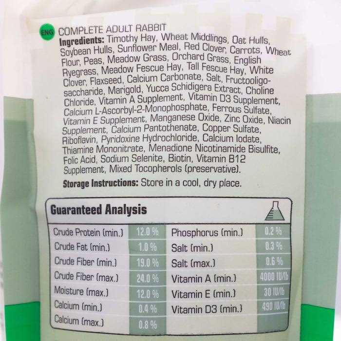 Complete Adult Rabbit Food I973604