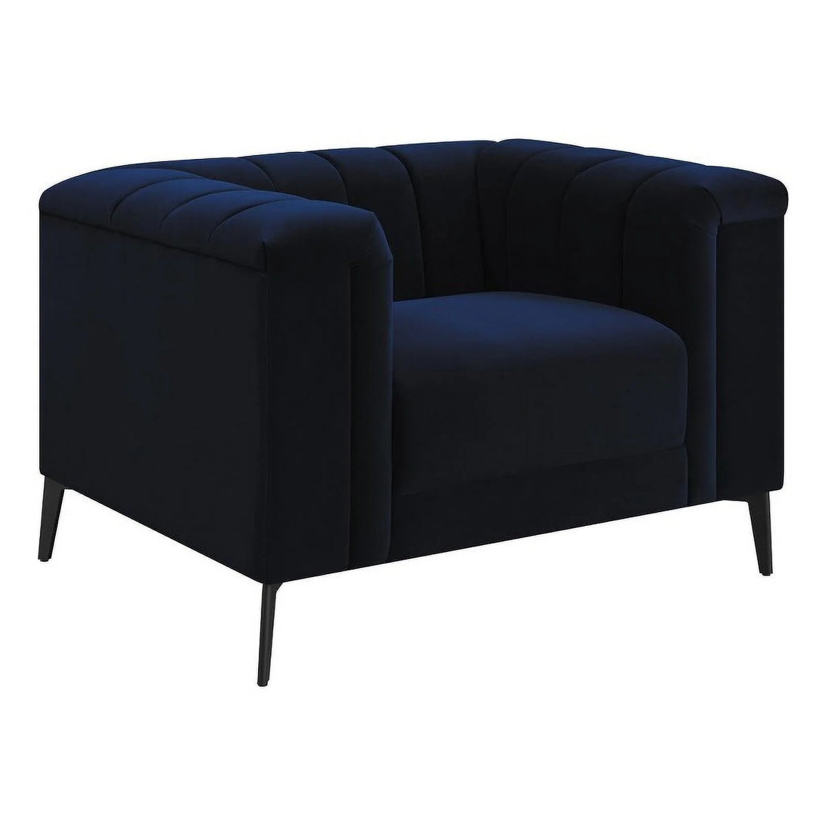 Blue Tuxedo Arm Chair X5427