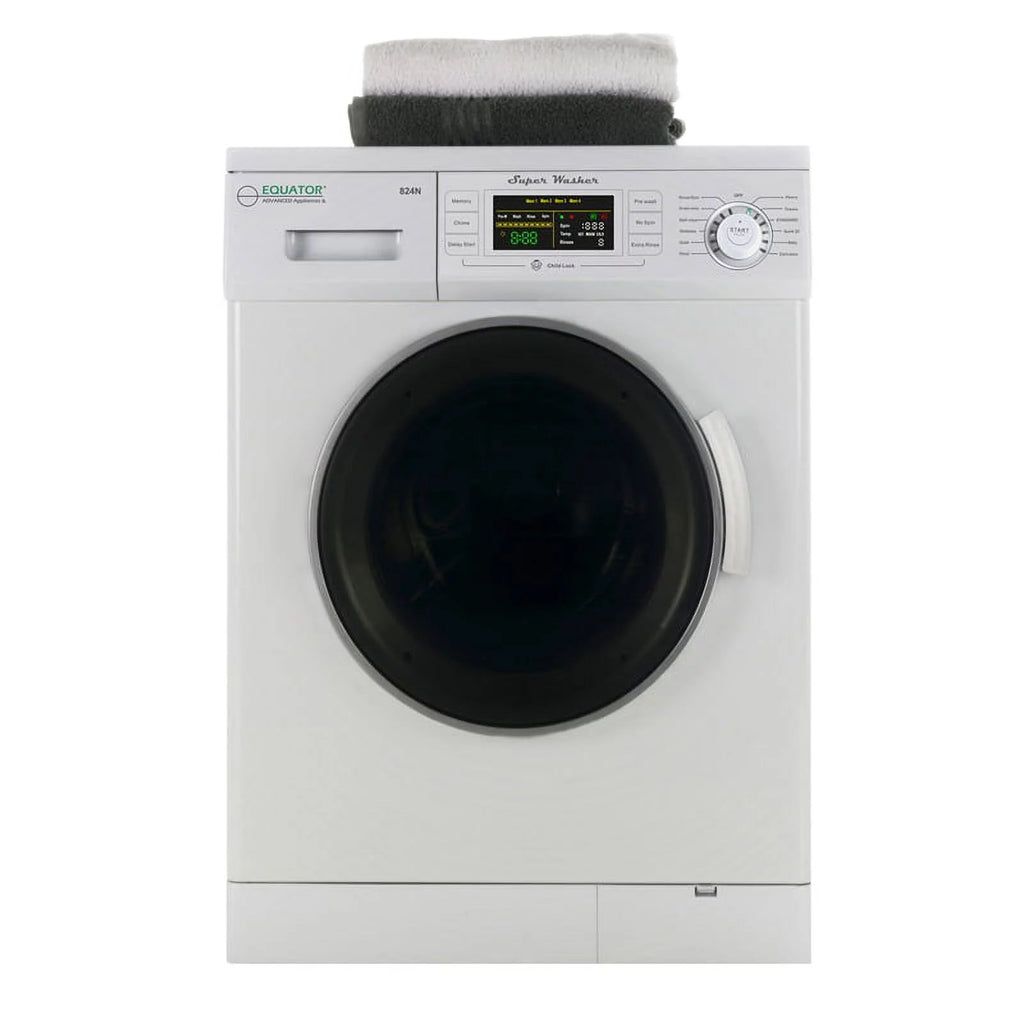 13 lbs Compact 110V Washer 1200 RPM 12 Programs U937