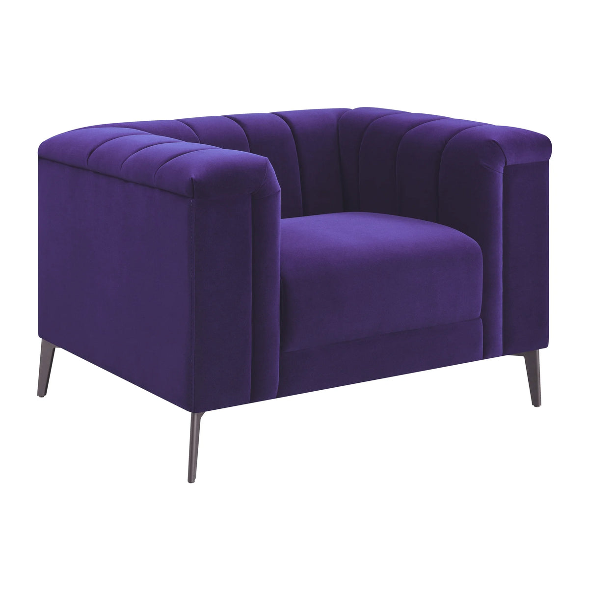 Blue Tuxedo Arm Chair X5427