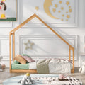 Twin Size Wooden House Bed V38565
