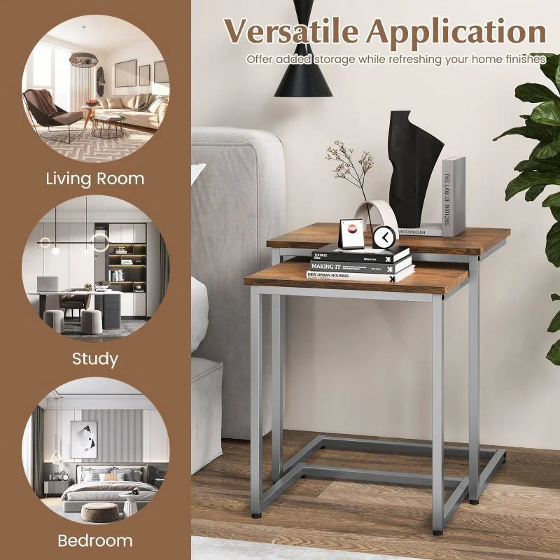 Set of 3 Nesting Coffee Tables V334