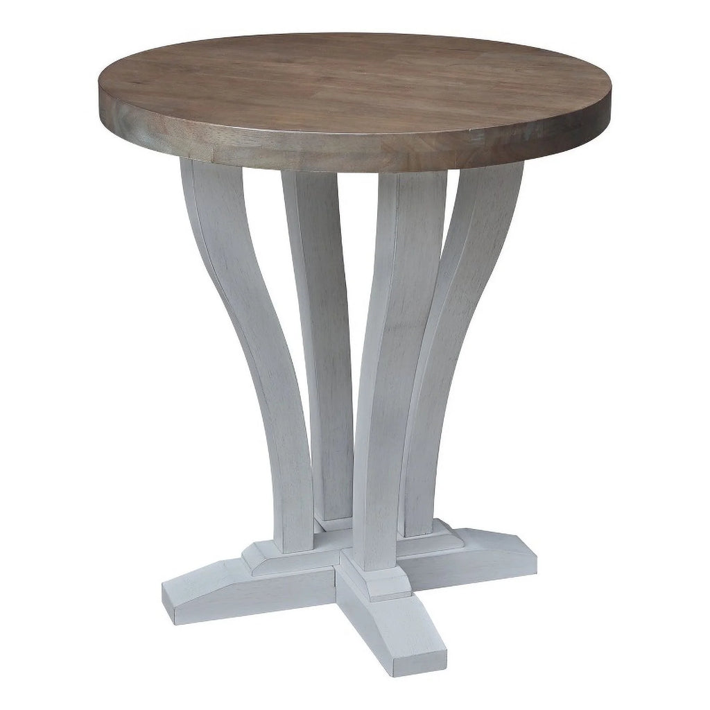 Solid Wood Round End Table W88464