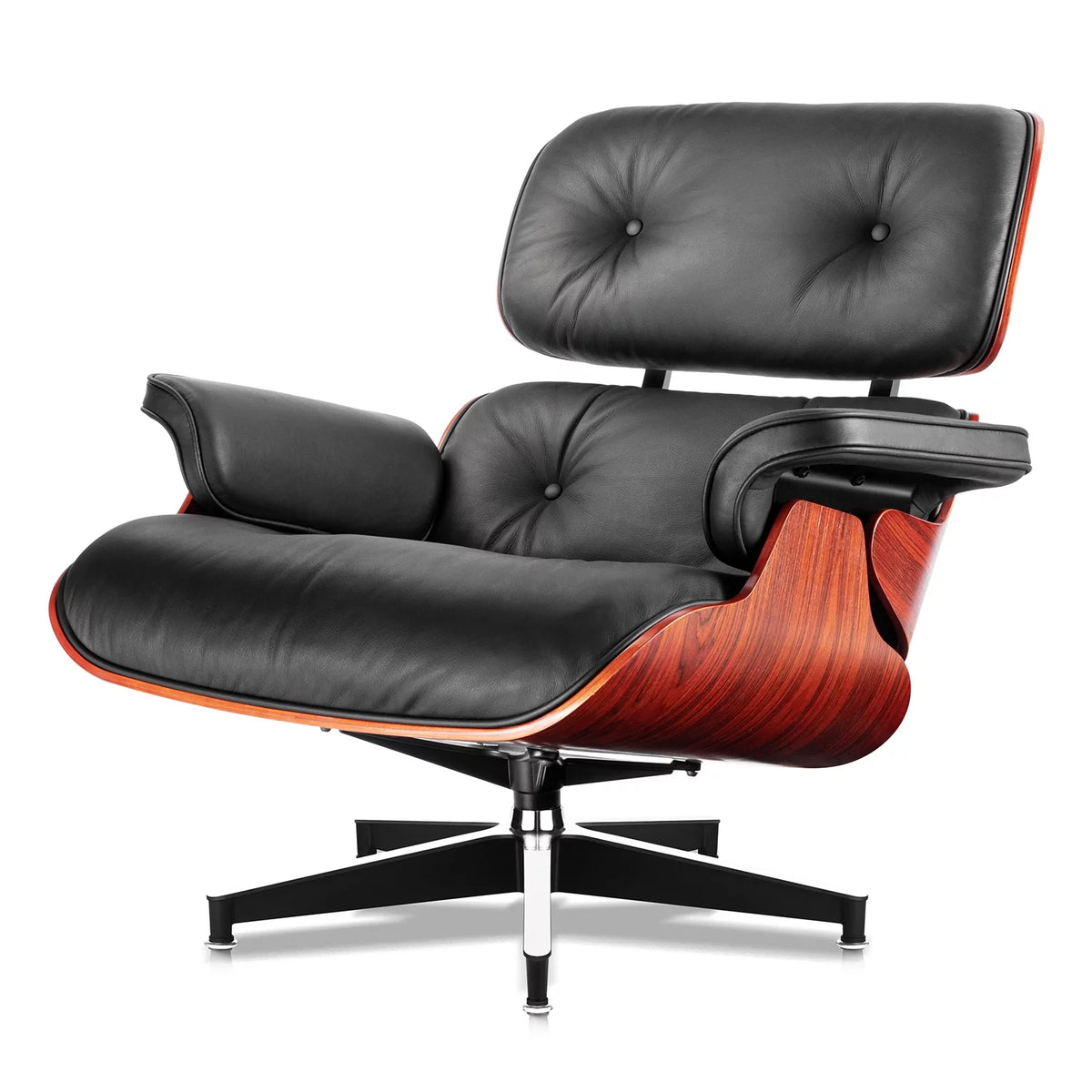 Mid Century Accent Chair with Ottoman Recliner Lounge Chair Upholstered Modern Armchair B560735