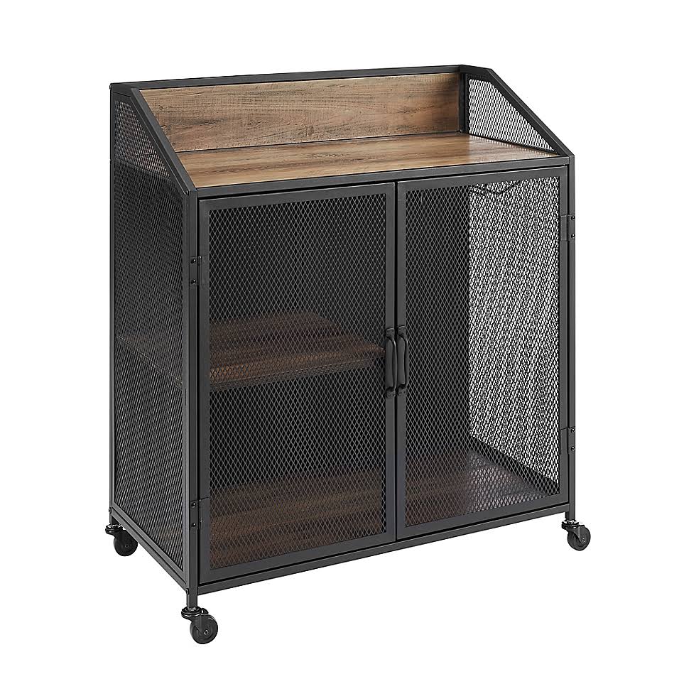 33x22 Industrial Wood Bar Cabinet W834145