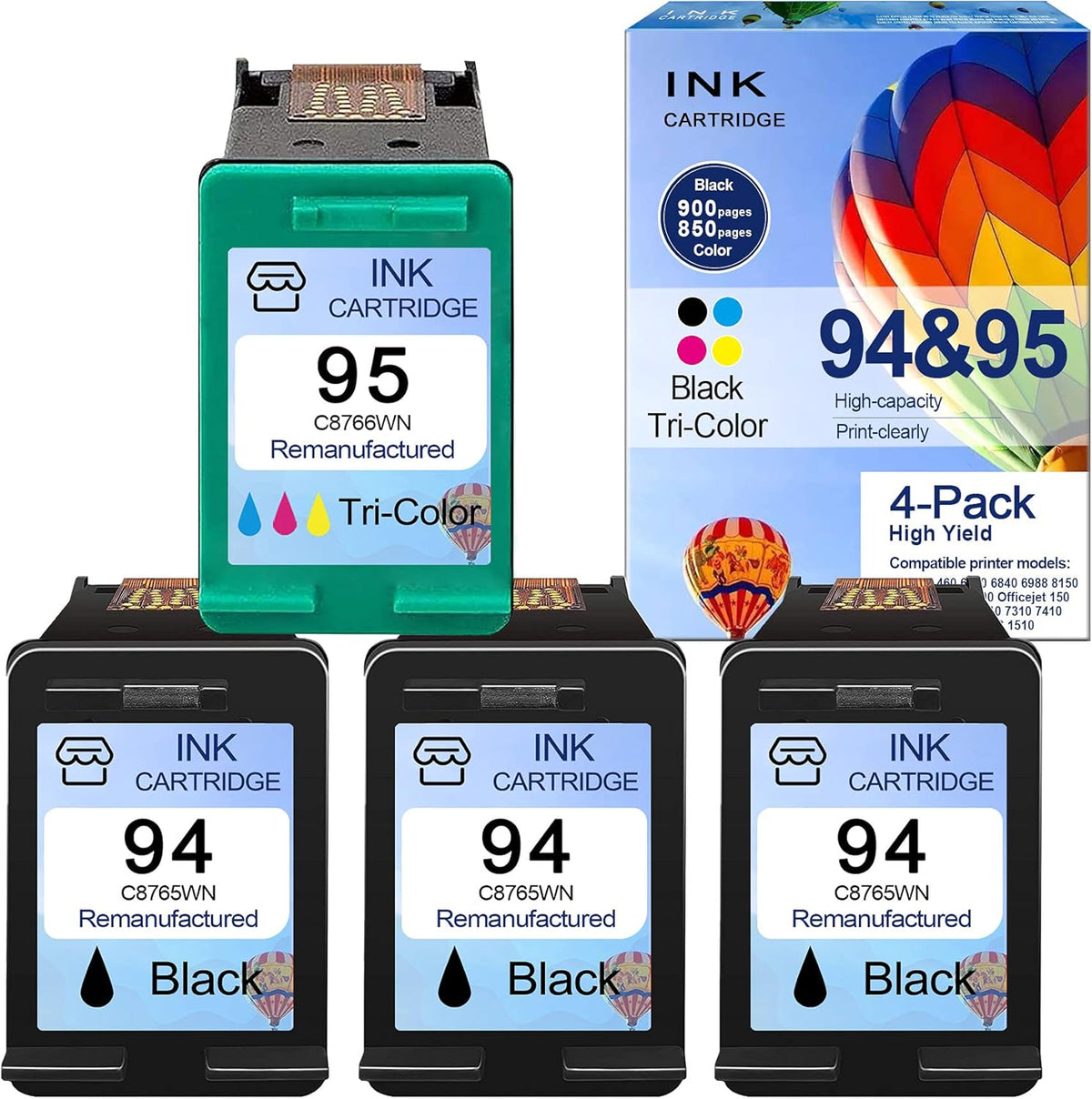 4 Pack Remanufactured Ink Cartridge Q578