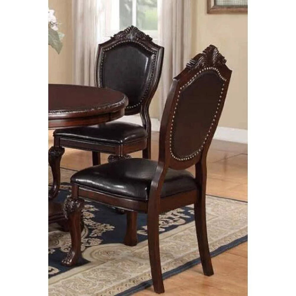 Brown Set of 2 Dining Chairs F32298