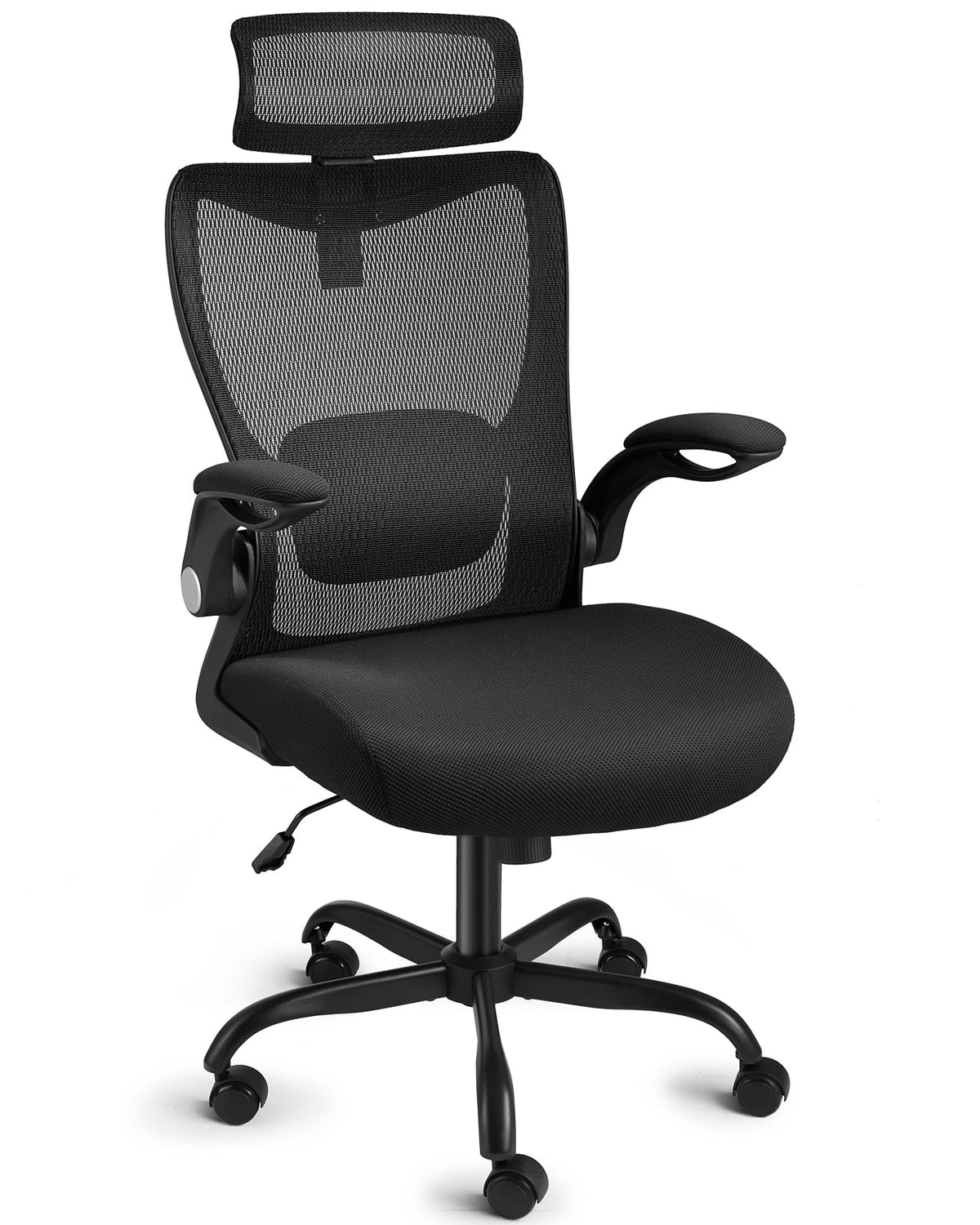 High Back Mesh Ergonomic Office Chair with Lumbar Support & Headrest F583377