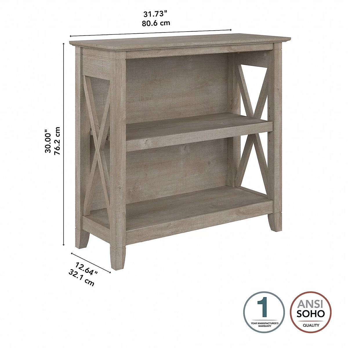 Small 2 Shelf Bookcase Z15413