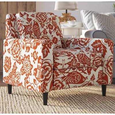 Canary Tangerine Cotton Armchair L119