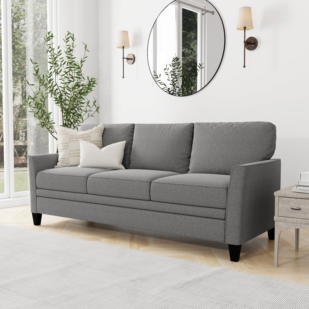 Black 3 Seat Sofa Q140882