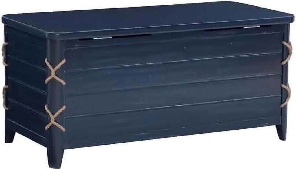 Blue Wood Storage Chest P1438