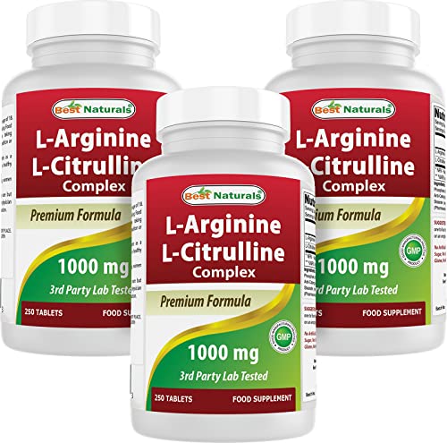 L-Arginine L-Citruline Complex Tablets, 250 Count N8567