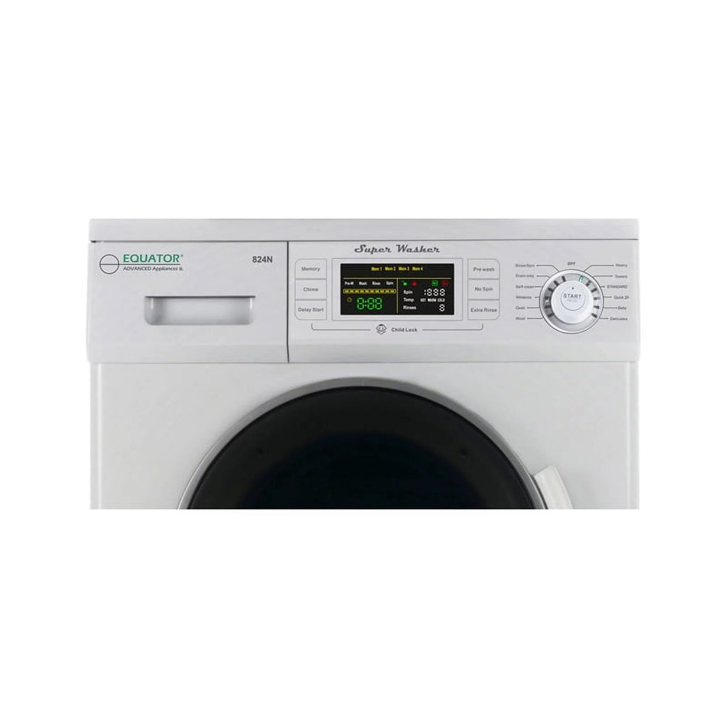 13 lbs Compact 110V Washer 1200 RPM 12 Programs U937