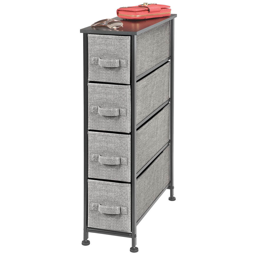 Narrow 4 Fabric Drawers Dresser M2281