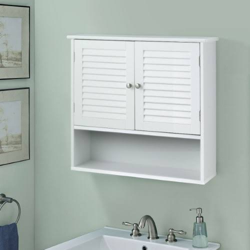 White Bathroom Wall Storage Cabinet E148