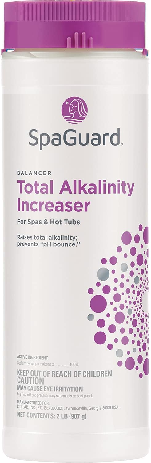 Hot Tub Chlorine Sanitizer & pH Balancer Chemical Bundle with Test Strips W146