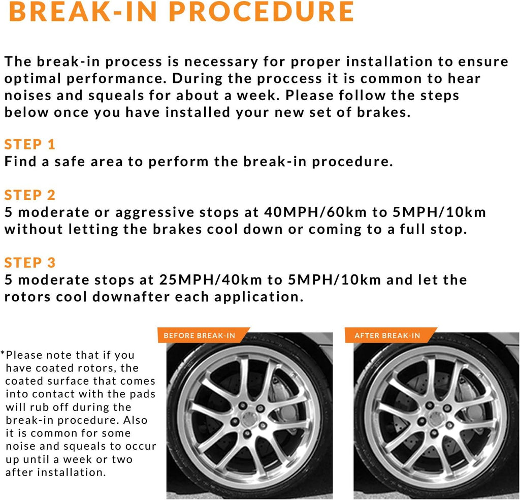 Front and Rear Brake Rotors with Carbon Ceramic Pads P18968