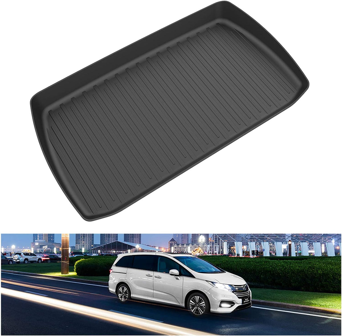 All Weather Floor Mats & Trunk Mat Set TPE Black L339