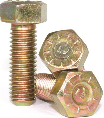 1/4-28 x 1 1/2 Hex Cap Screw Yellow Zinc Plated (100) U37993