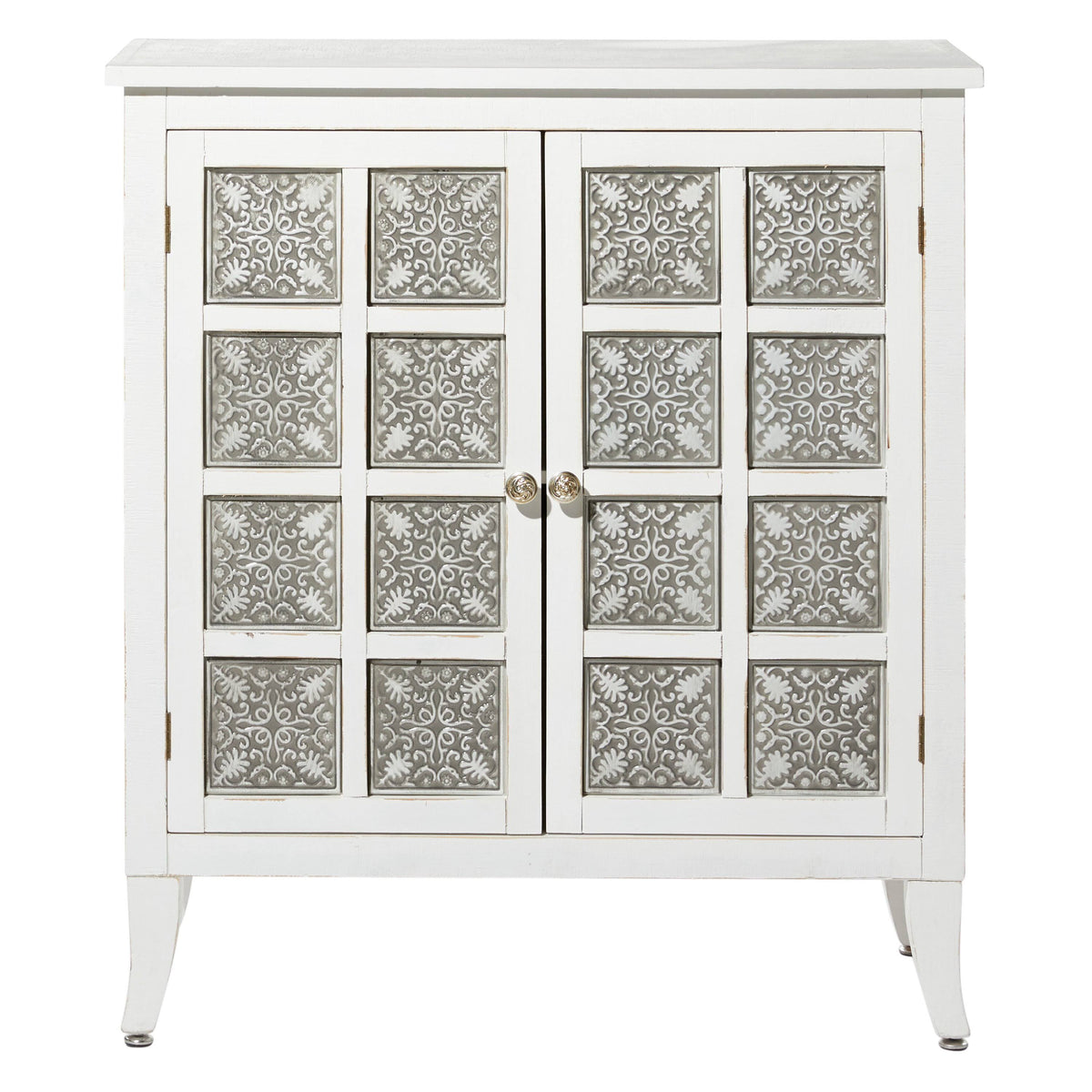 White 2-Door Wooden Cabinet X402