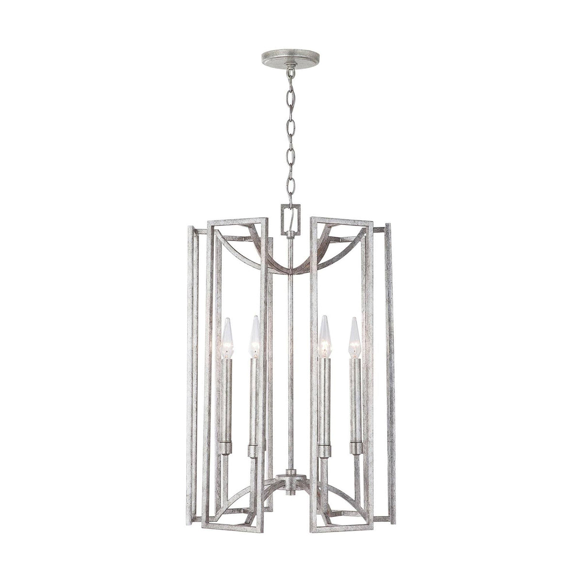 6 Light Foyer Antique Silver C11895