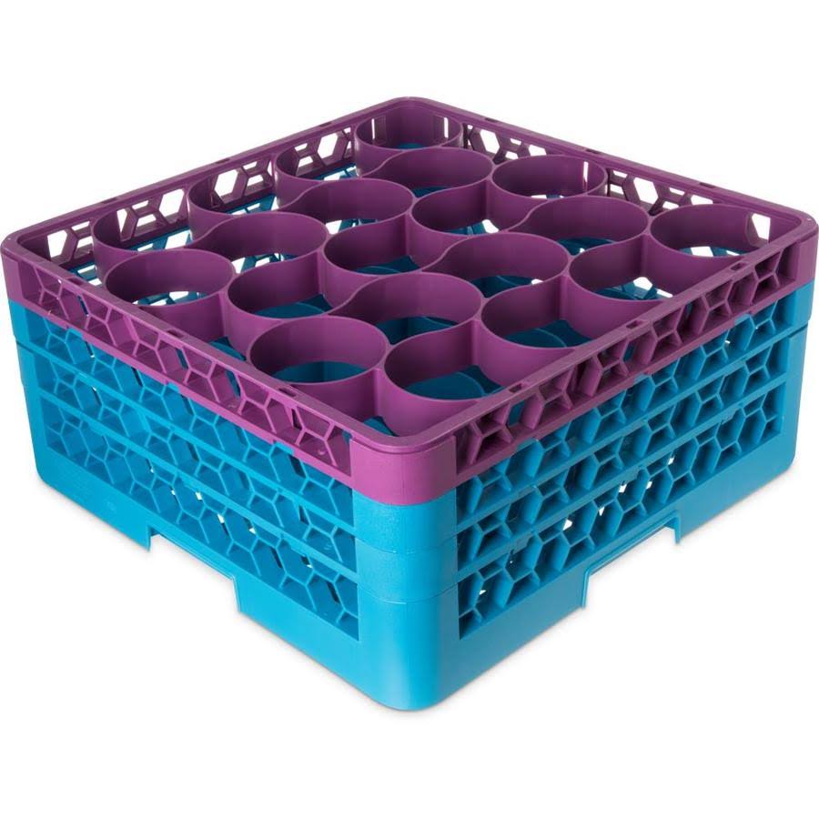 1pc 20 Compartment Glass Rack with 3 Extenders G9609