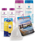 Hot Tub Chlorine Sanitizer & pH Balancer Chemical Bundle with Test Strips W146