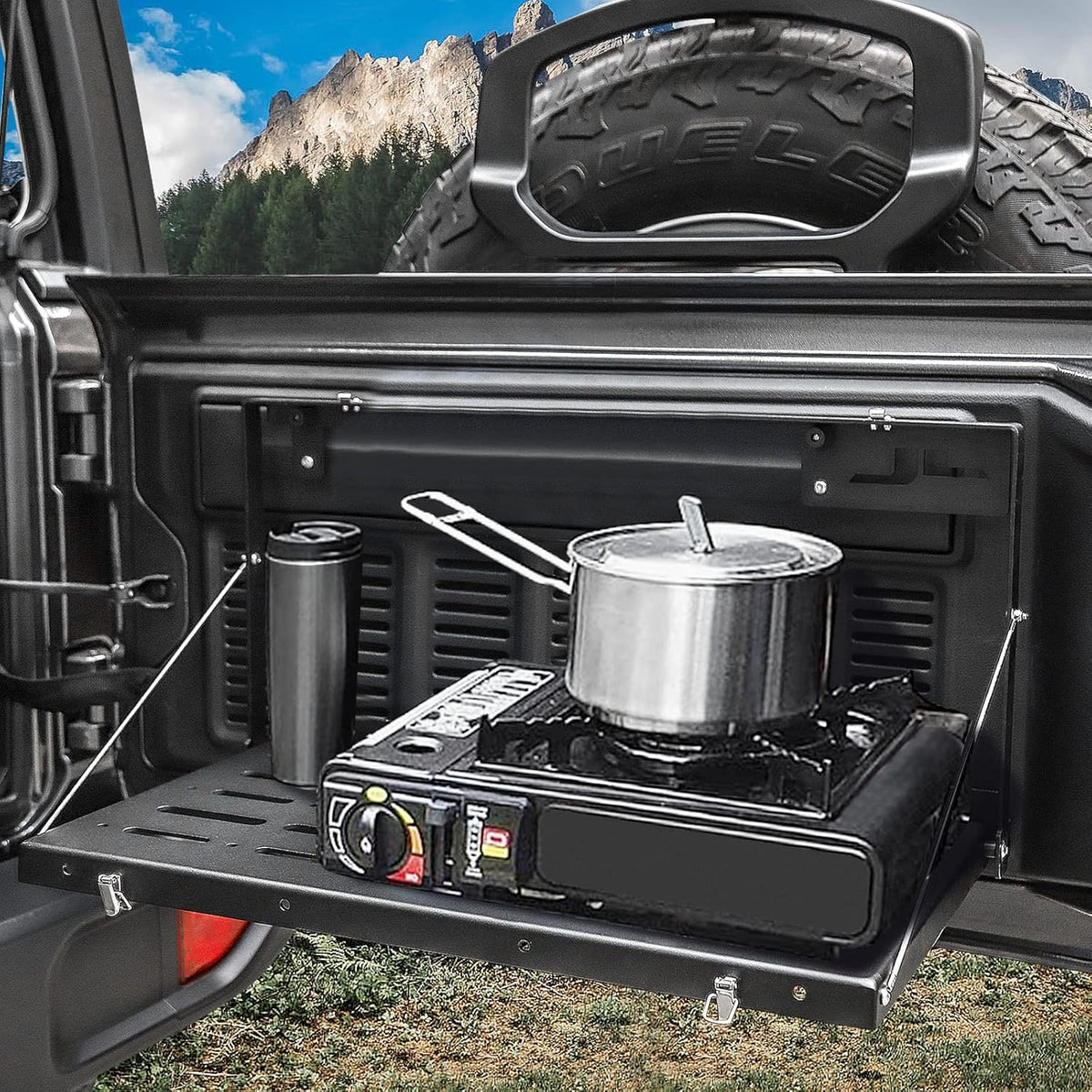 Foldable Aluminum Alloy Tailgate Table F9743