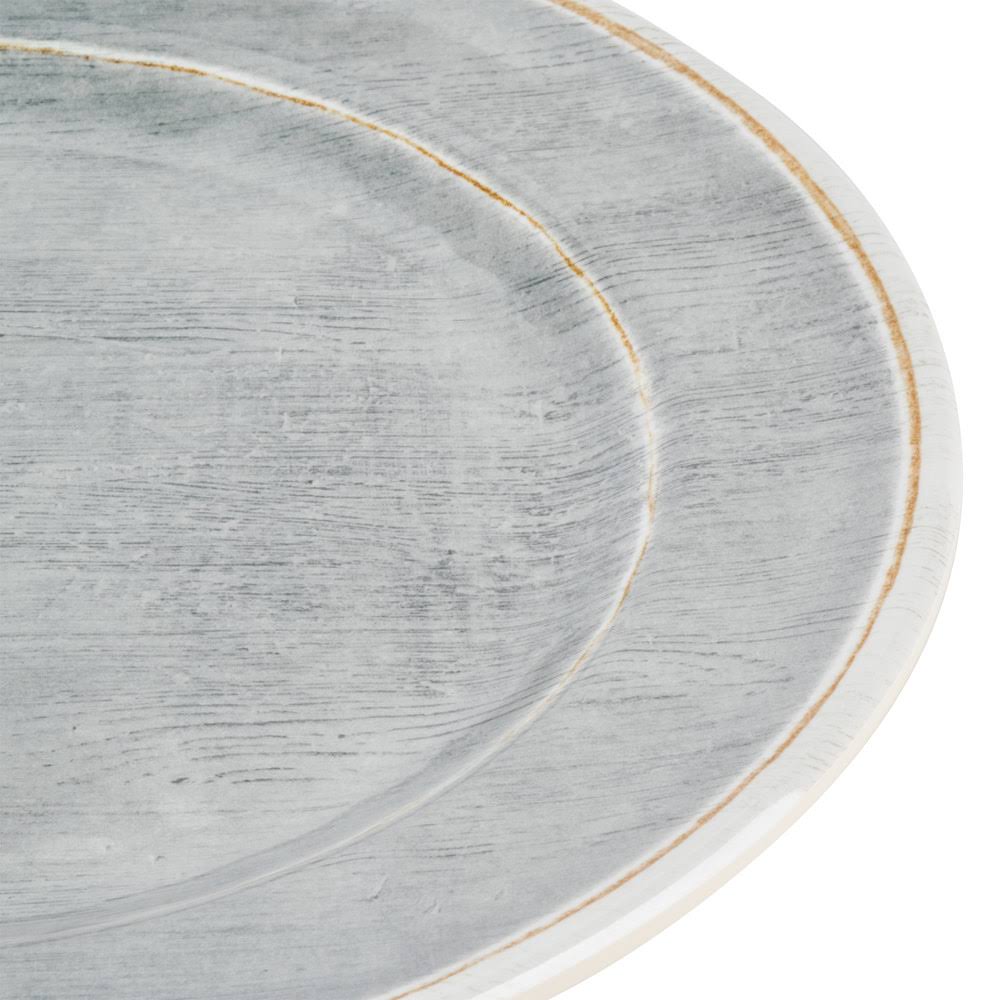 Smoke Round Melamine Bread and Butter Plate 12/Case W442