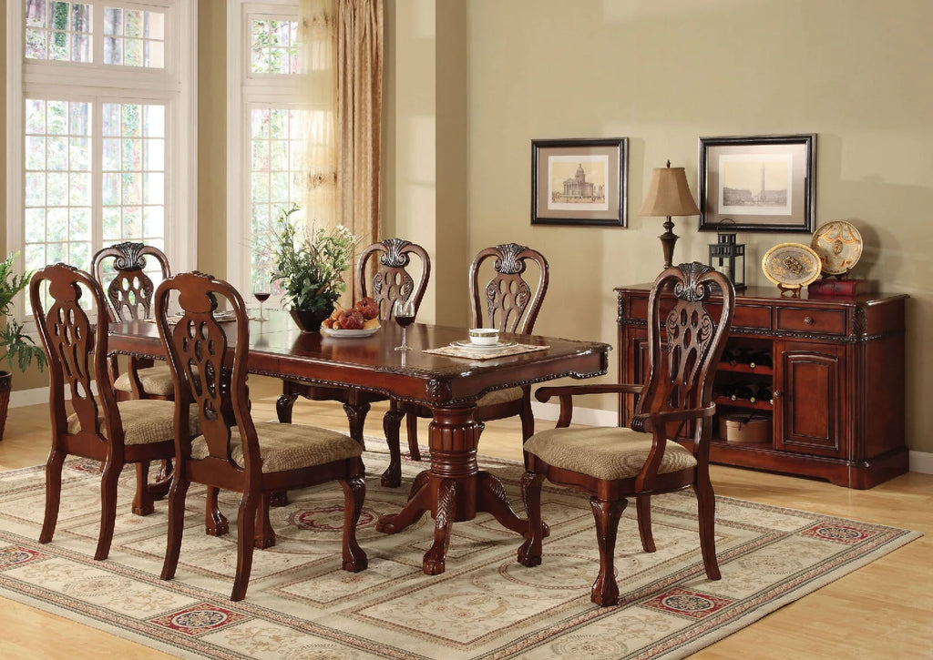 Dining Table with Double Pedestals D393851
