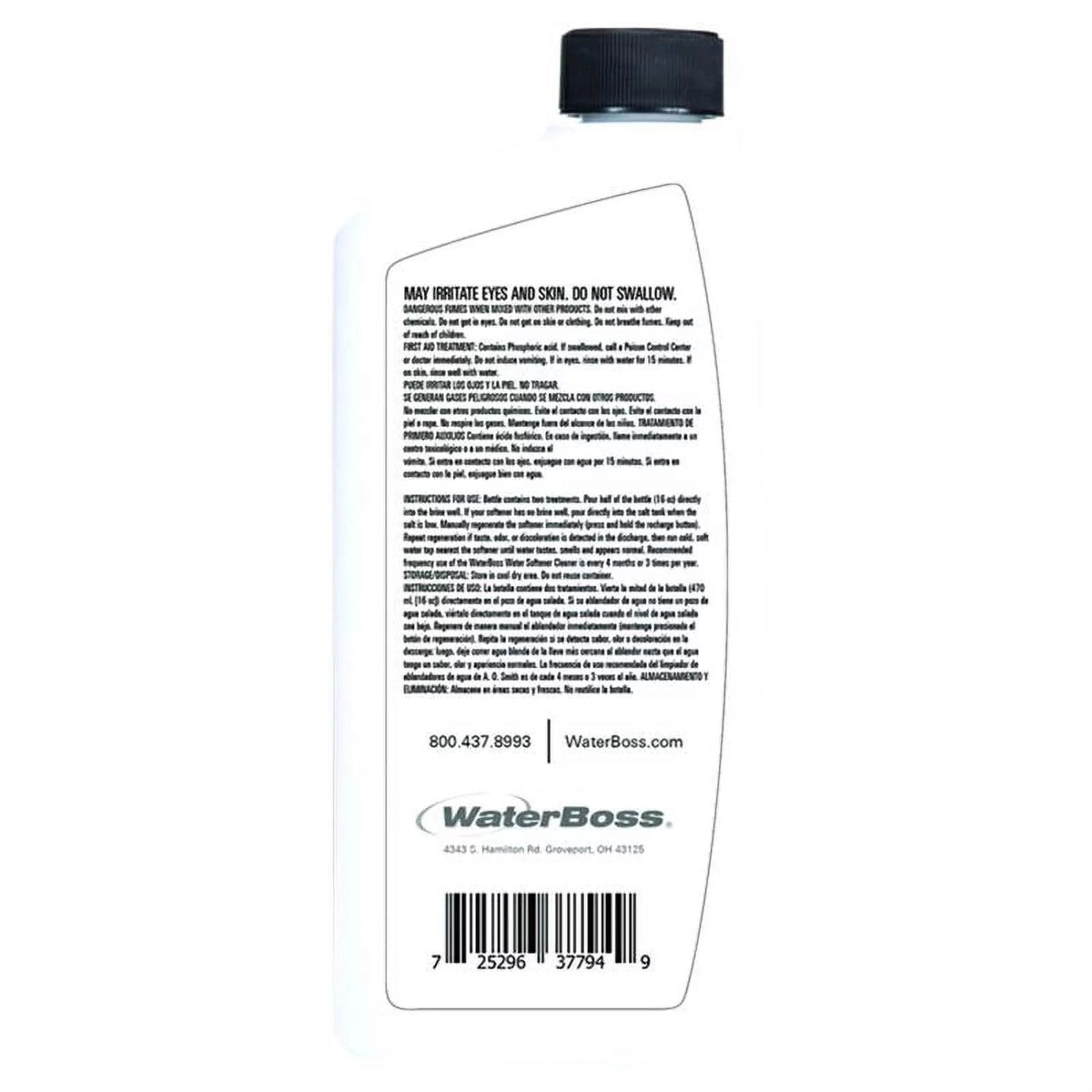 16 oz Water Softener Cleaner Liquid Pack of 6 B1359