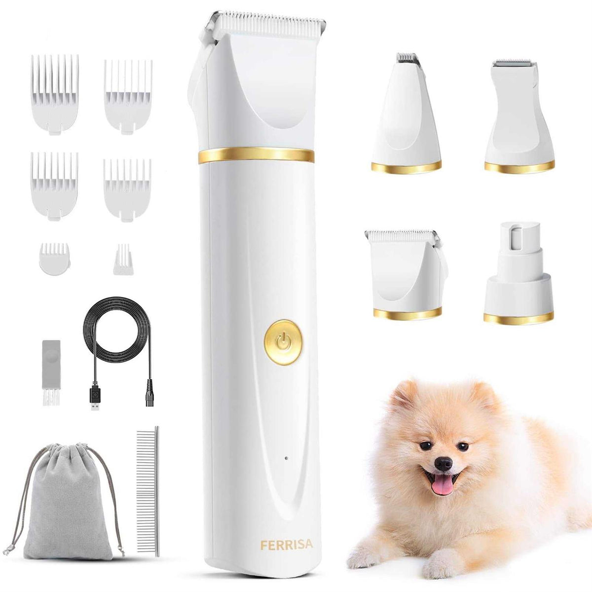 Dog Clippers with 4 Blade Heads R3383
