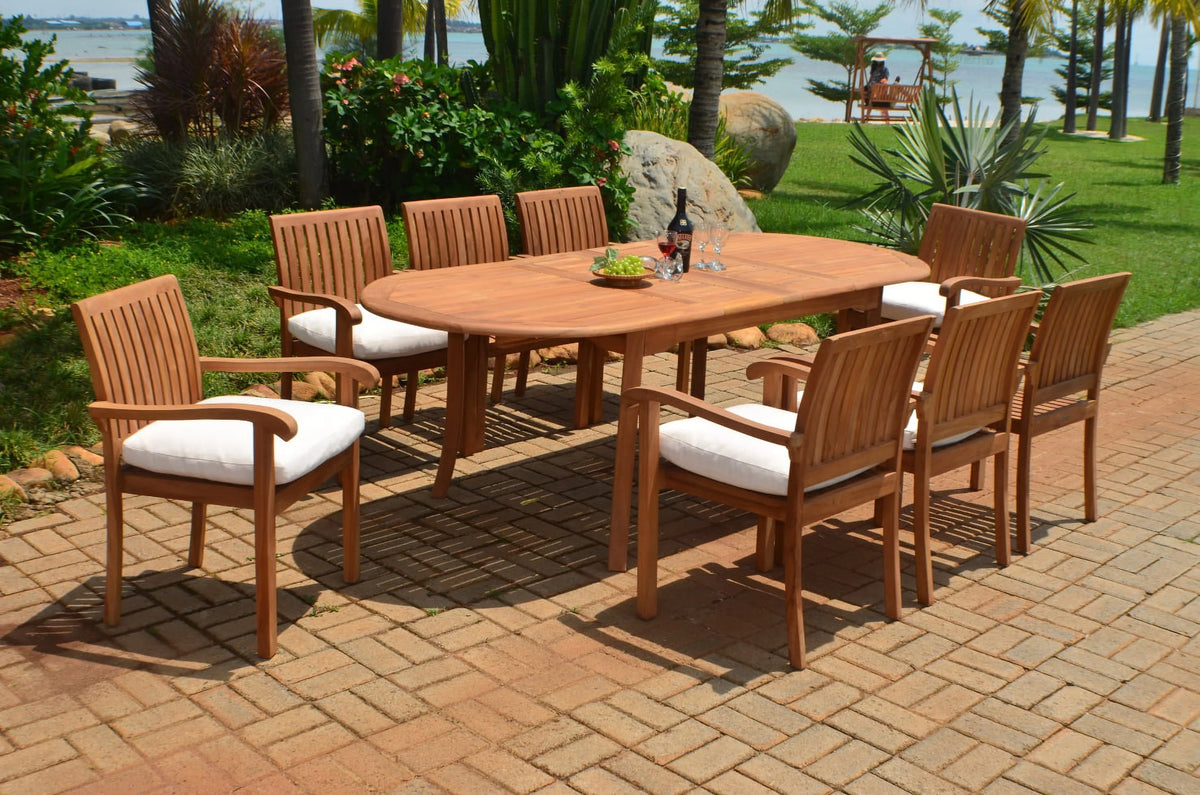 8 Seater 9 Pc Teak Dining Set A283055