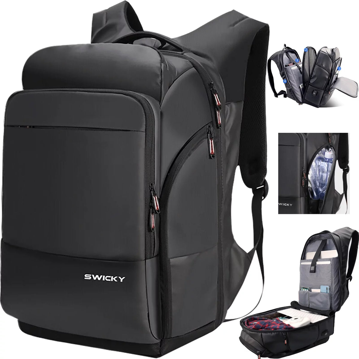 17.3 inch Anti-Theft Laptop Backpack with USB Charging Port N9399