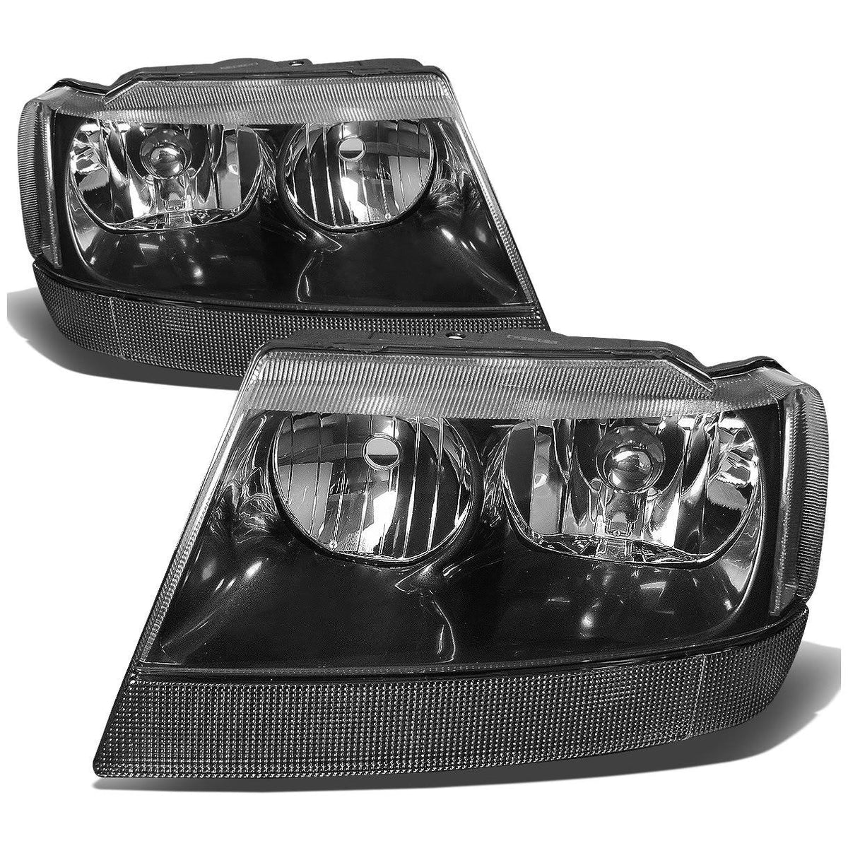 Black Housing Clear Corner Headlight Headlamps X6331