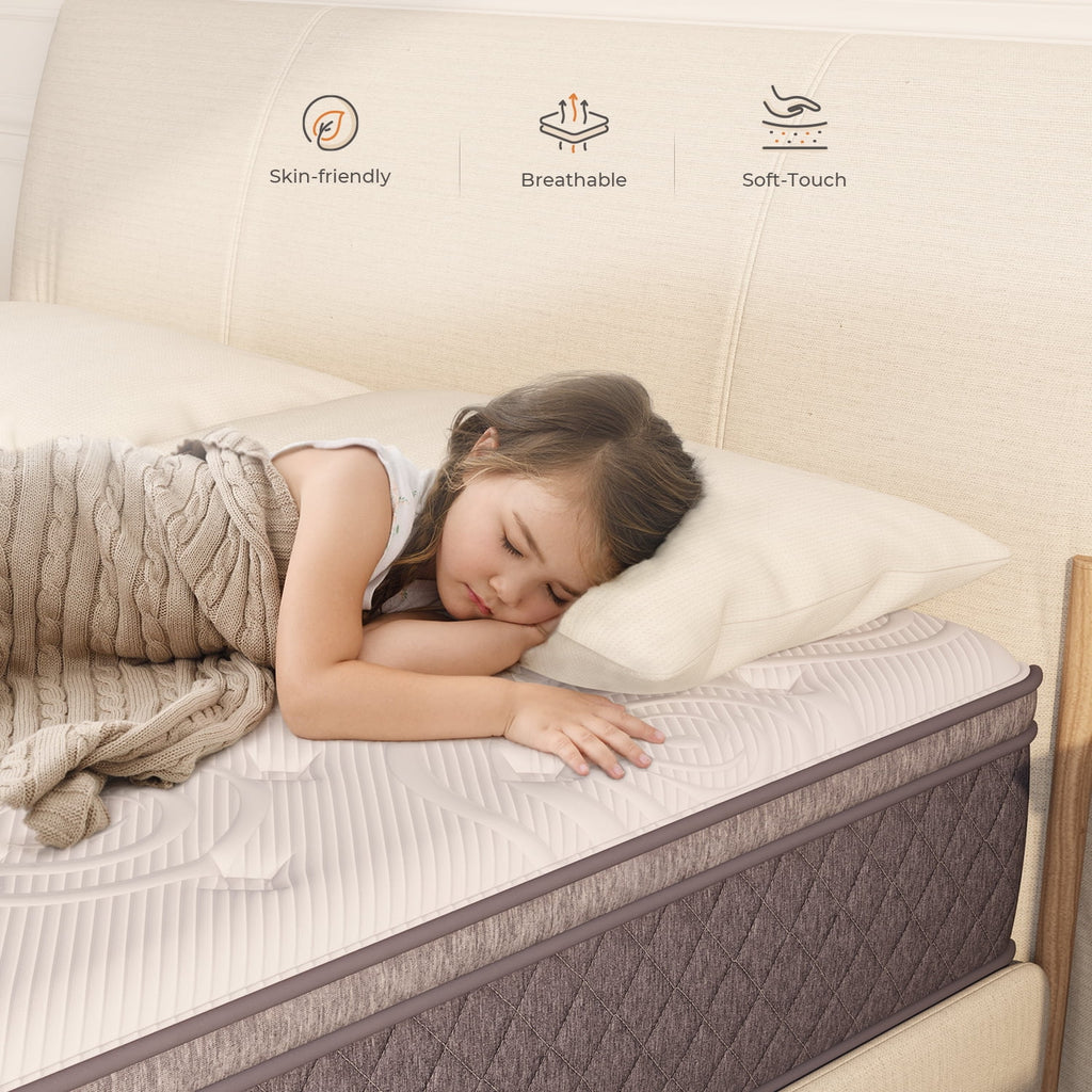 10 Memory Foam Pocketed Spring Hybrid Mattress Queen Size B55132