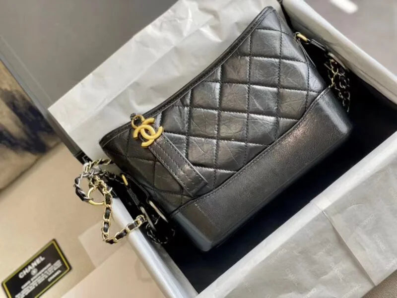 Black Hobo Bag U856