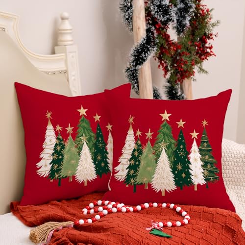 Watercolor Christmas Tree 12X20 Inch Pillow Cover G43474