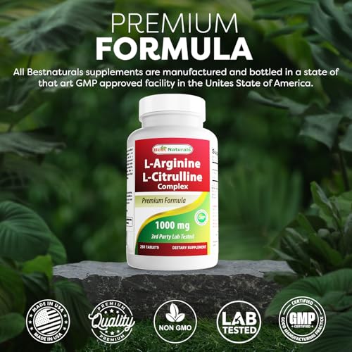 L-Arginine L-Citruline Complex Tablets, 250 Count N8567