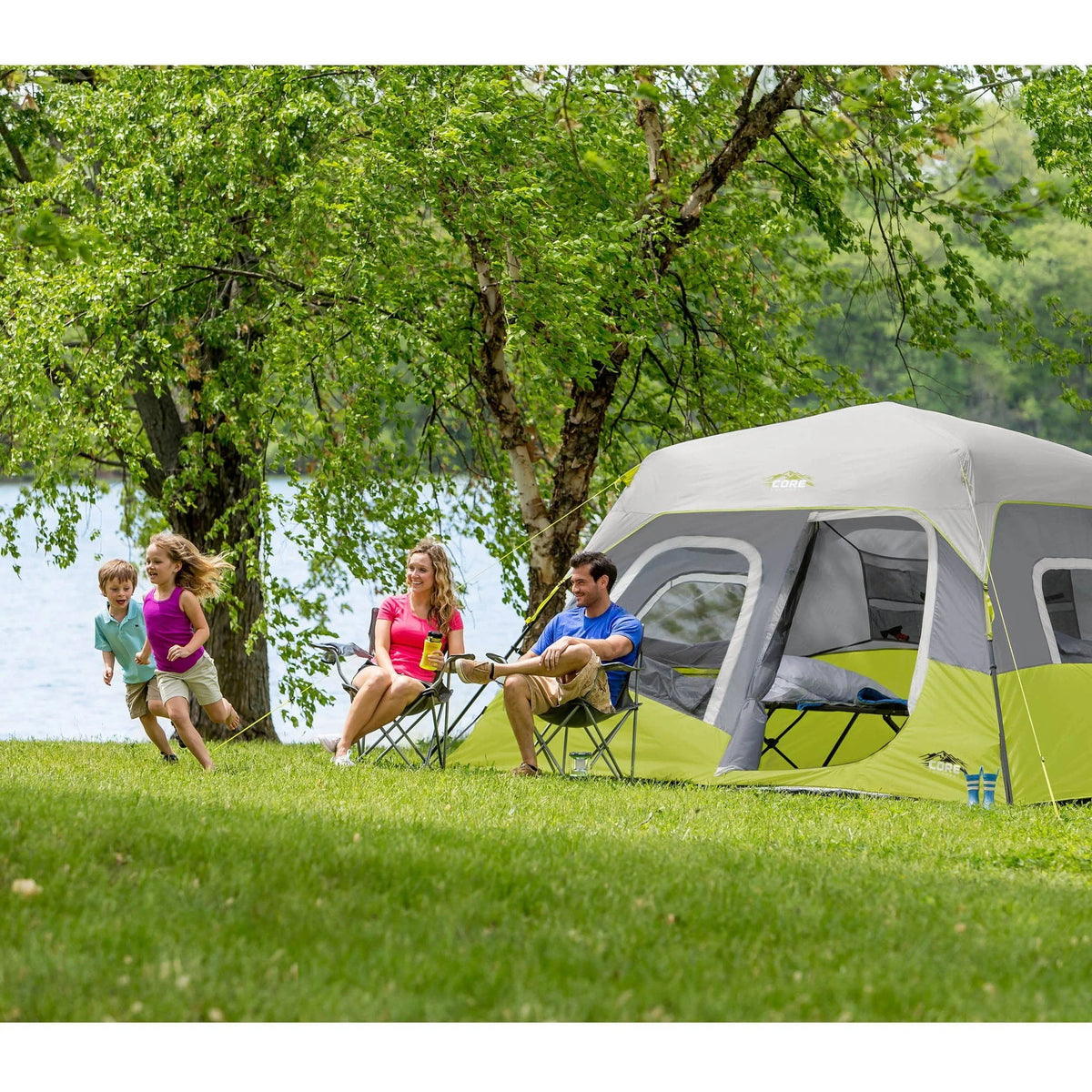 11 x 9-Foot 6-Person Instant Cabin Camping Tent P415