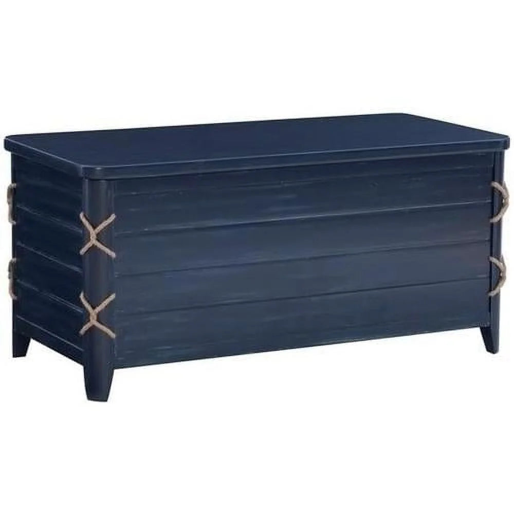 Blue Wood Storage Chest P1438