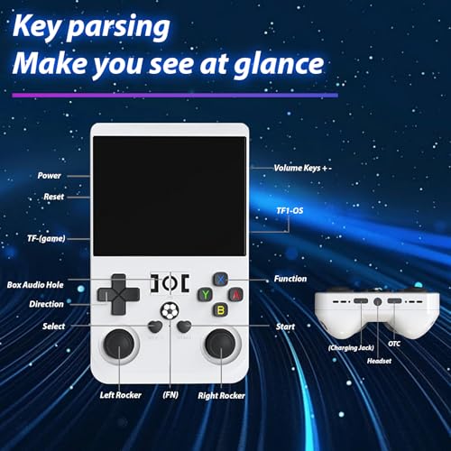 Handheld Retro Gaming Console 4.0 inch IPS Screen Linux System H86237