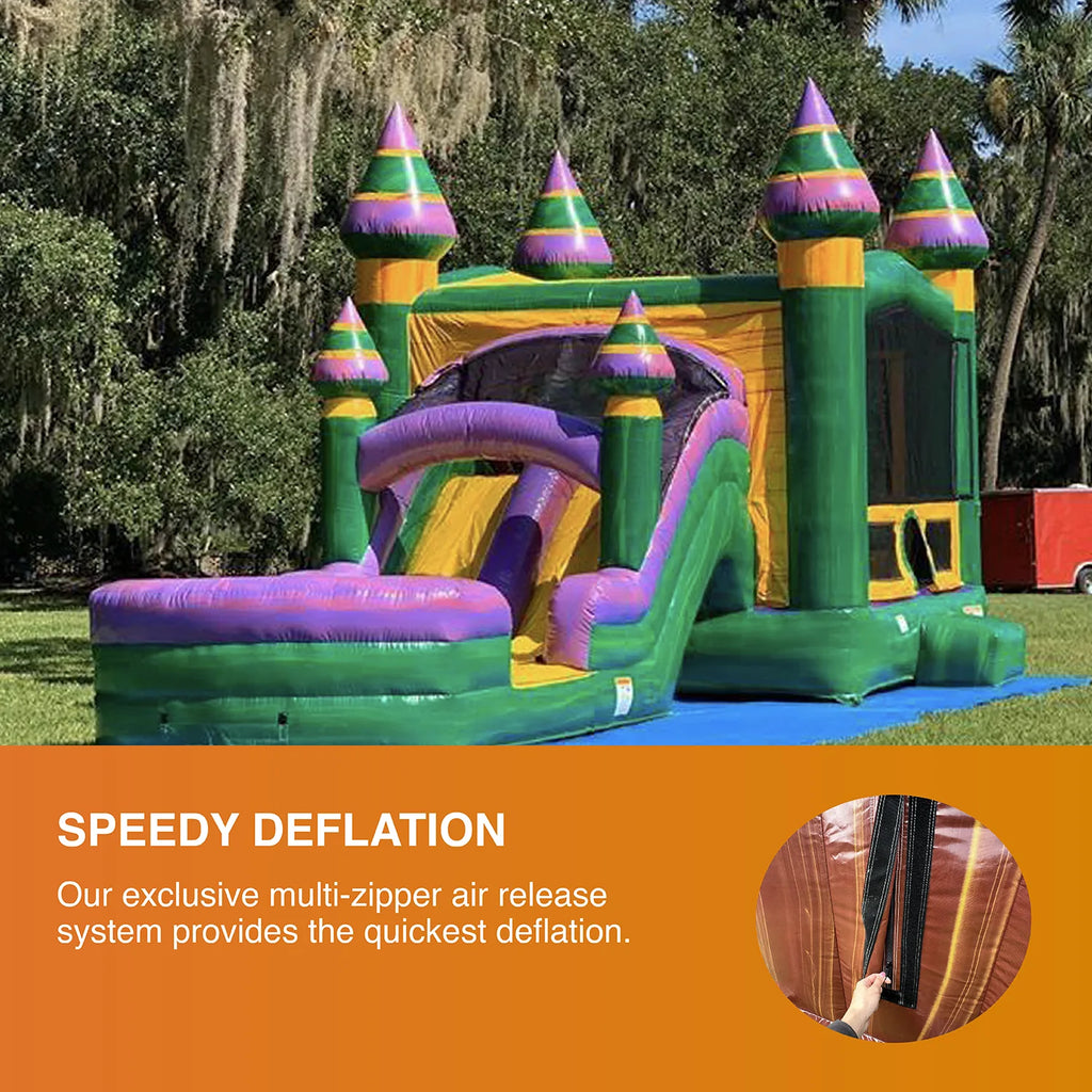 Inflatable Bounce House with Dual Water Slides and Pool U2951