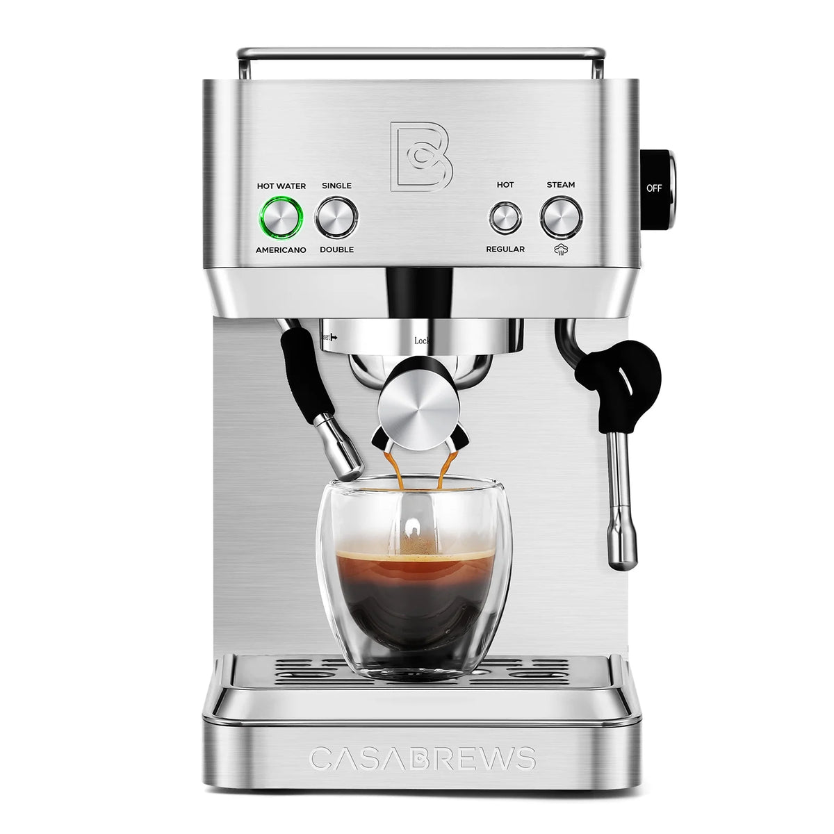 20 Bar Espresso Machine with 51oz Removable Water Tank P8509