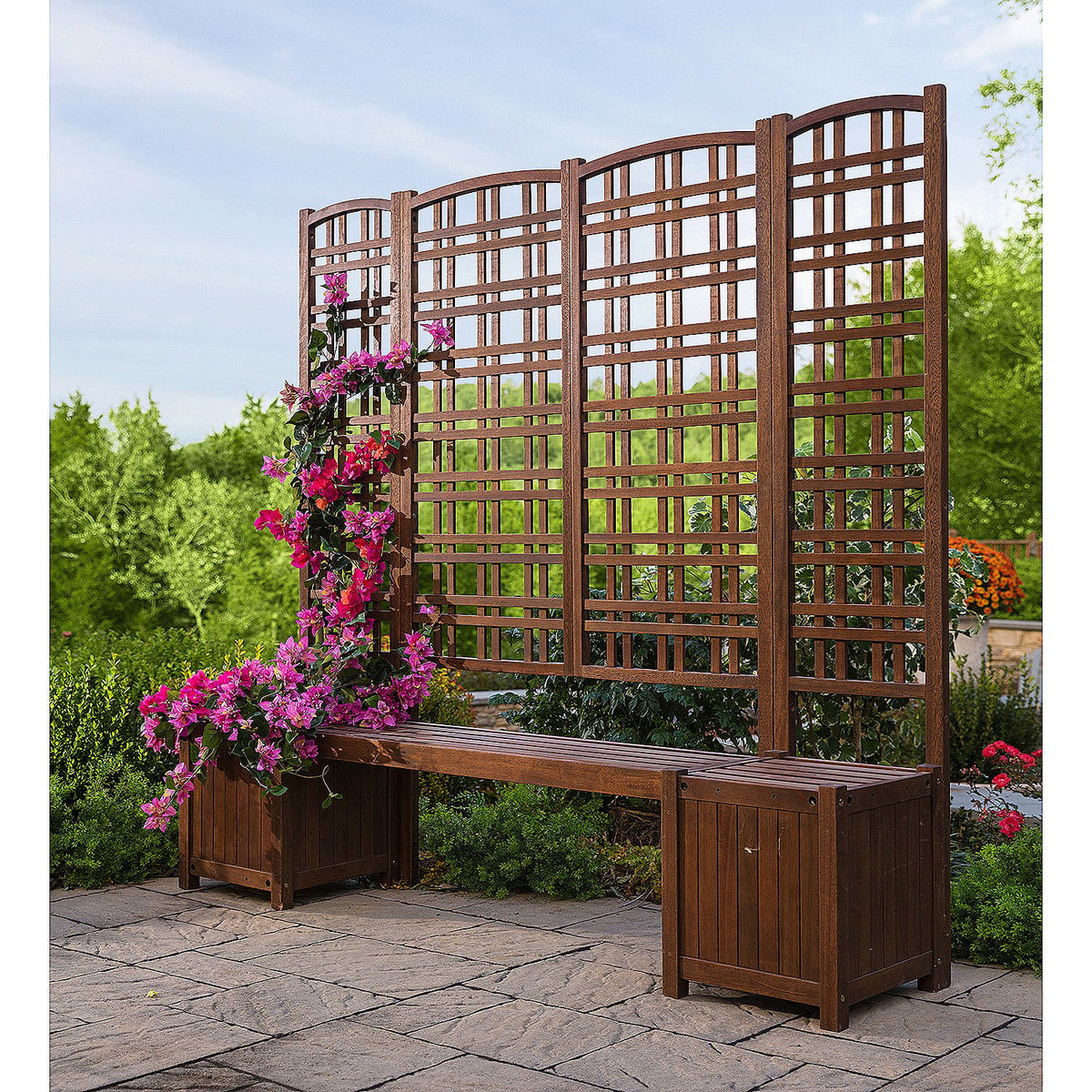 Large Outdoor Eucalyptus Privacy Trellis A286